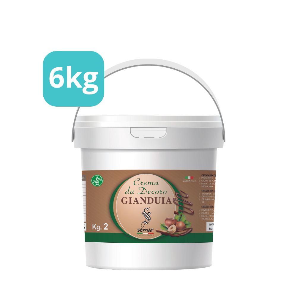 Crema spalmabile alla Gianduia da 6kg ( Gluten free )