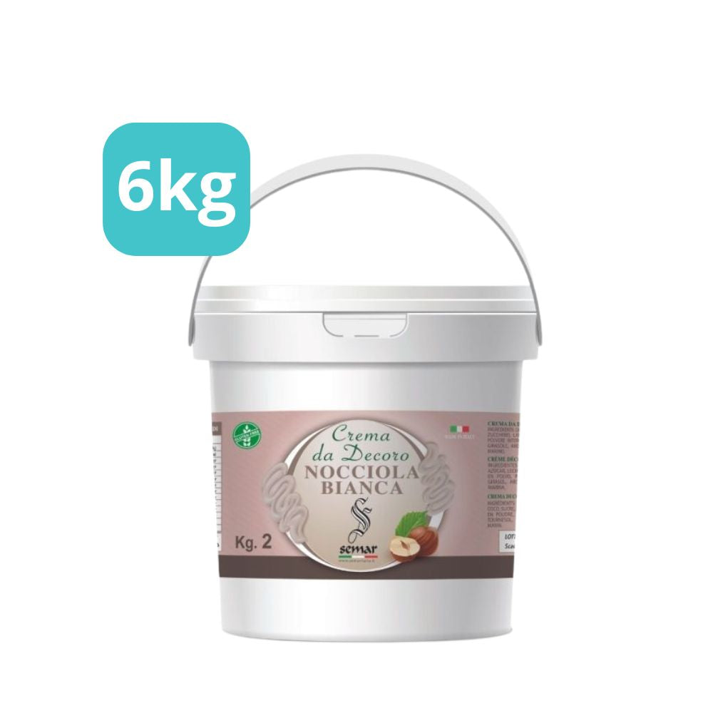 Crema spalmabile Nocciola Bianca da 6 kg ( Gluten Free )