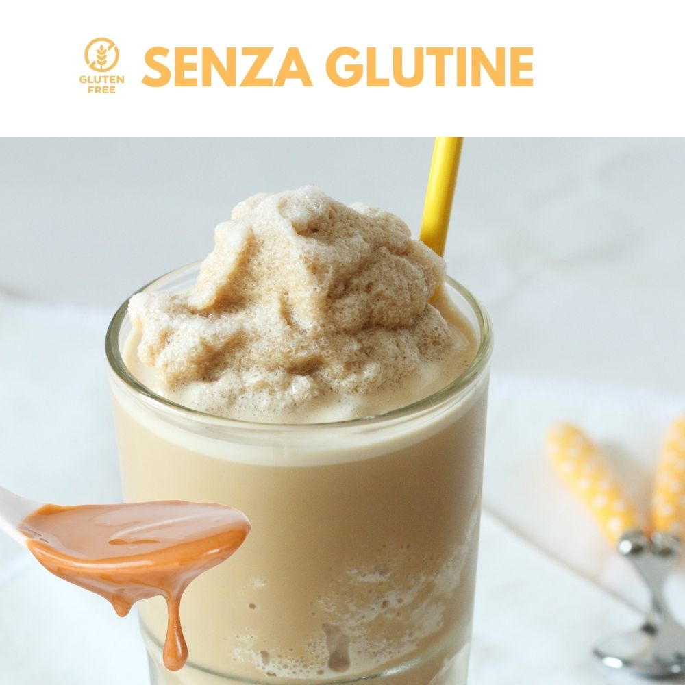 Crema spalmabile al gusto di Caramello Salato & Crumbe di caramello da 200gr ( Gluten Free)