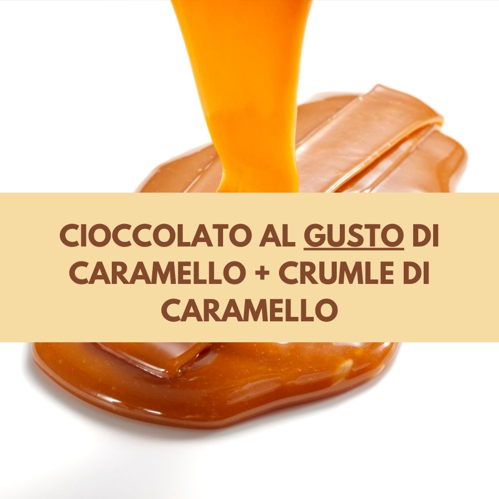 Crema spalmabile al gusto di Caramello Salato & Crumbe di caramello da 200gr ( Gluten Free)