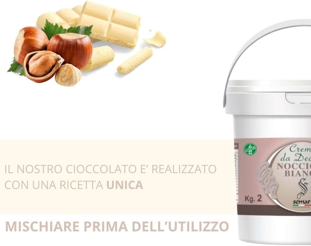 Crema spalmabile Nocciola Bianca da 6 kg ( Gluten Free )