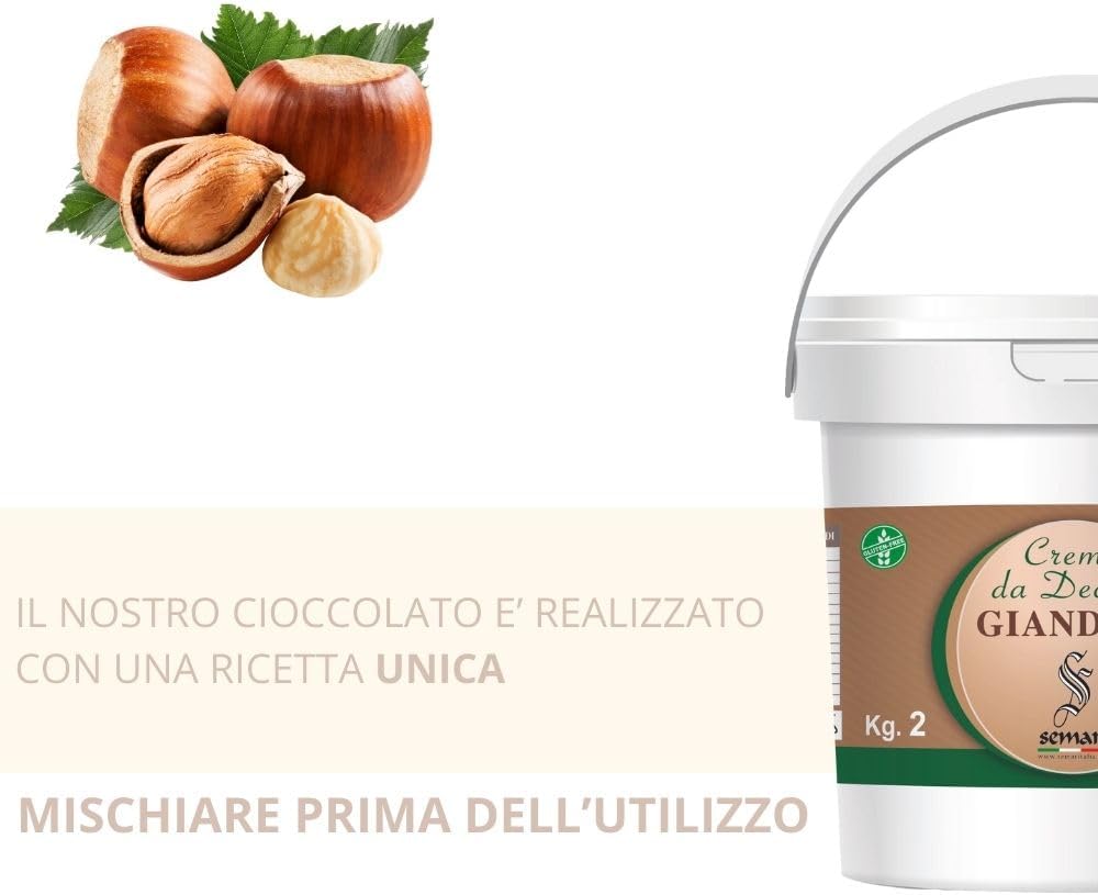 Crema spalmabile alla Gianduia da 6kg ( Gluten free )