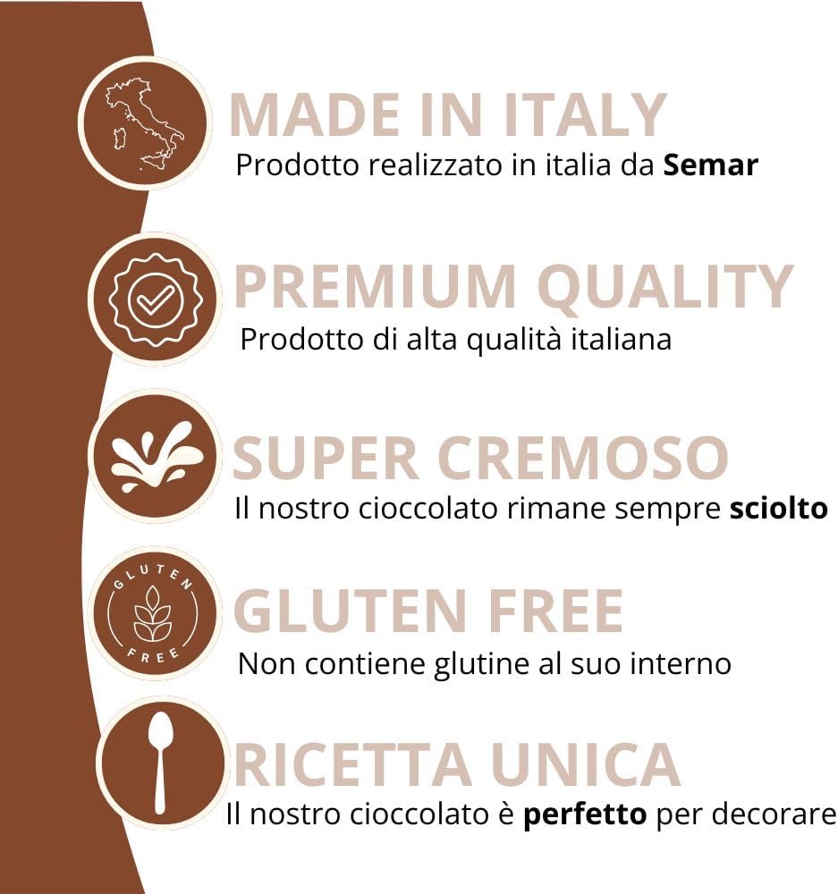 Crema spalmabile Fondente da 200gr ( Gluten Free )