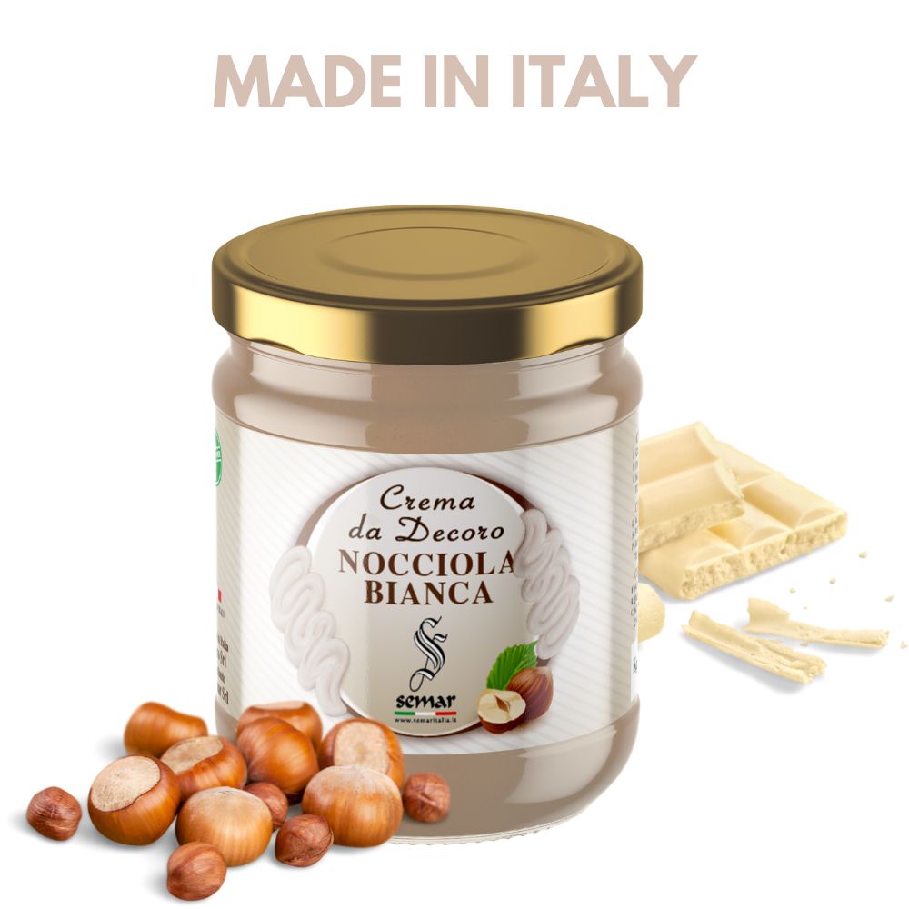 Crema spalmabile alla Nocciola Bianca da 200gr ( GlutenFree )